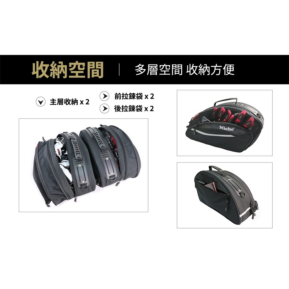重機銳角馬鞍包 NMO-2205 | NICHE 樂奇重機包專賣-細節圖7