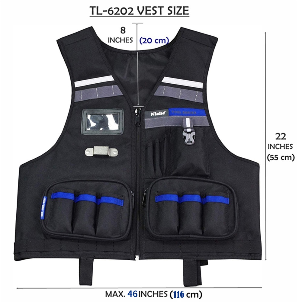 工程背心/工作背心 TL-6202 產品不含工具 | NICHE 樂奇工具包專賣-細節圖10