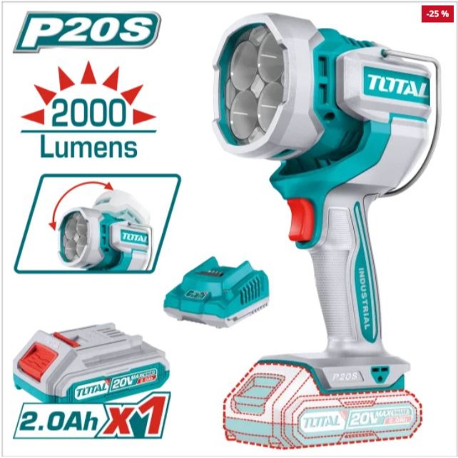 TOTAL 20V 鋰電工作燈 TWLI2088-規格圖1