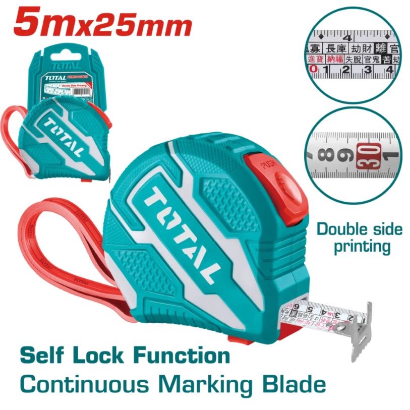 TOTAL 鋼捲尺 5米-規格圖1