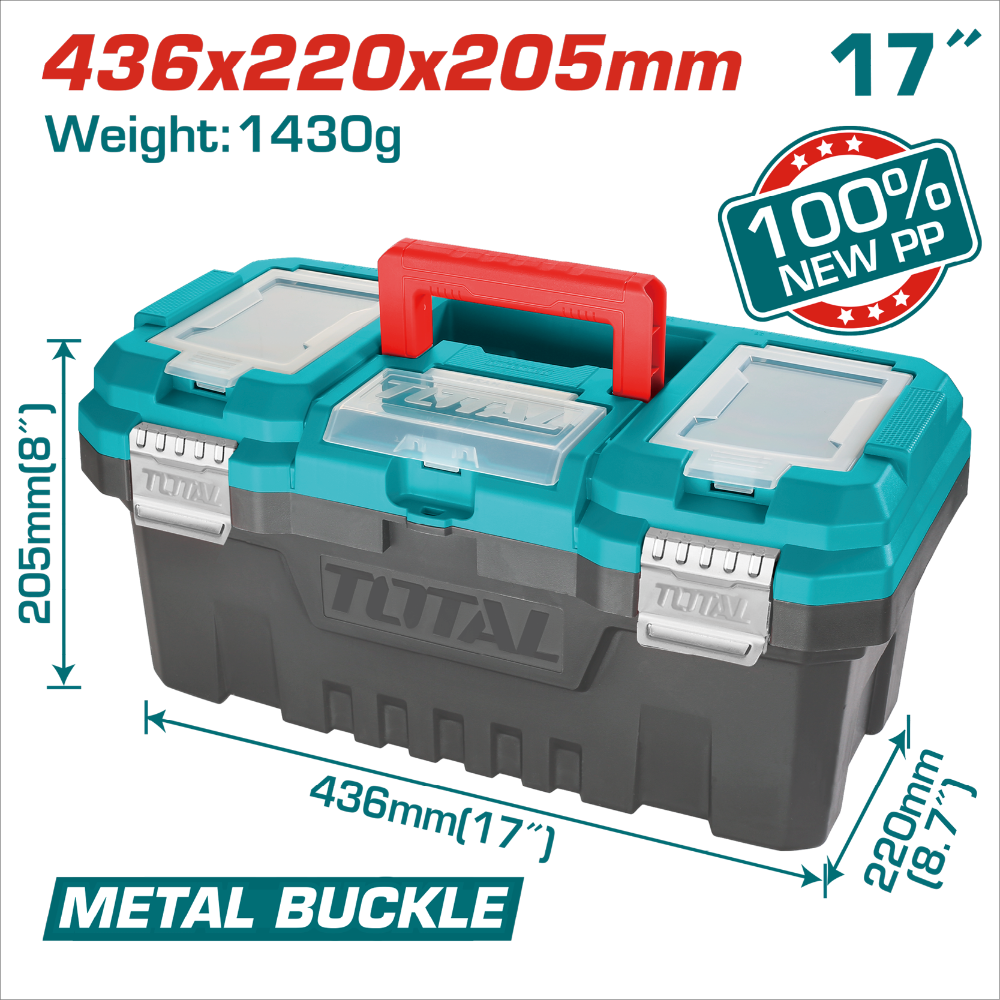 TOTAL 17吋工具箱-規格圖1