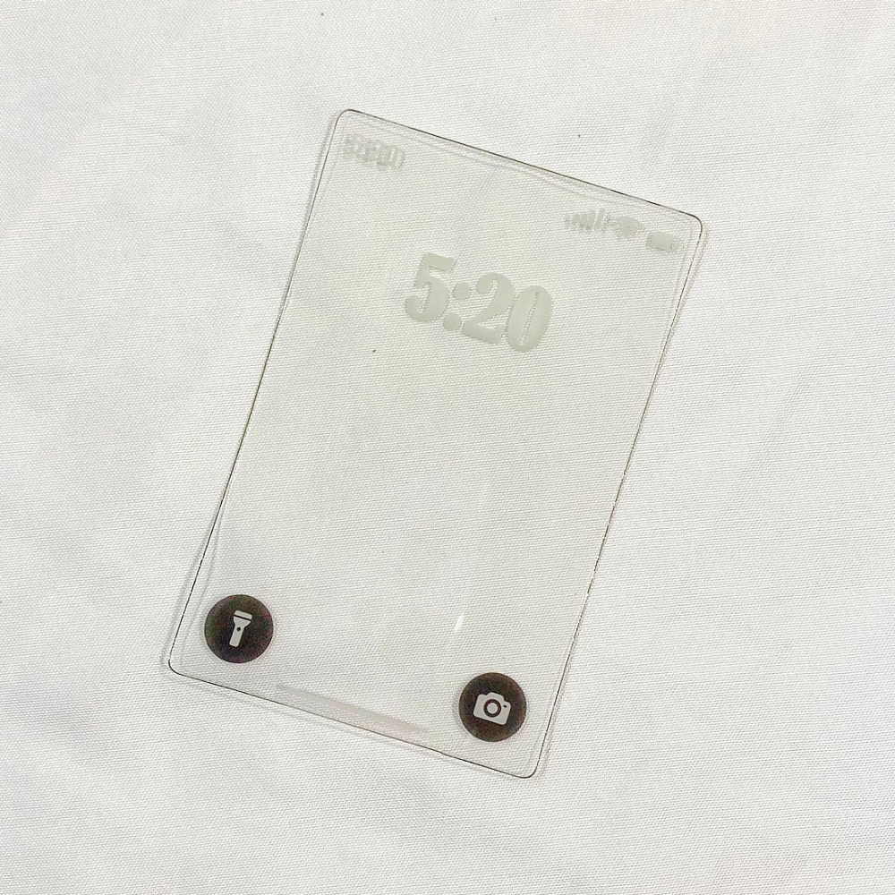 滴樂 手機鎖定畫面 裝飾 透卡 相框 (1張)-細節圖2