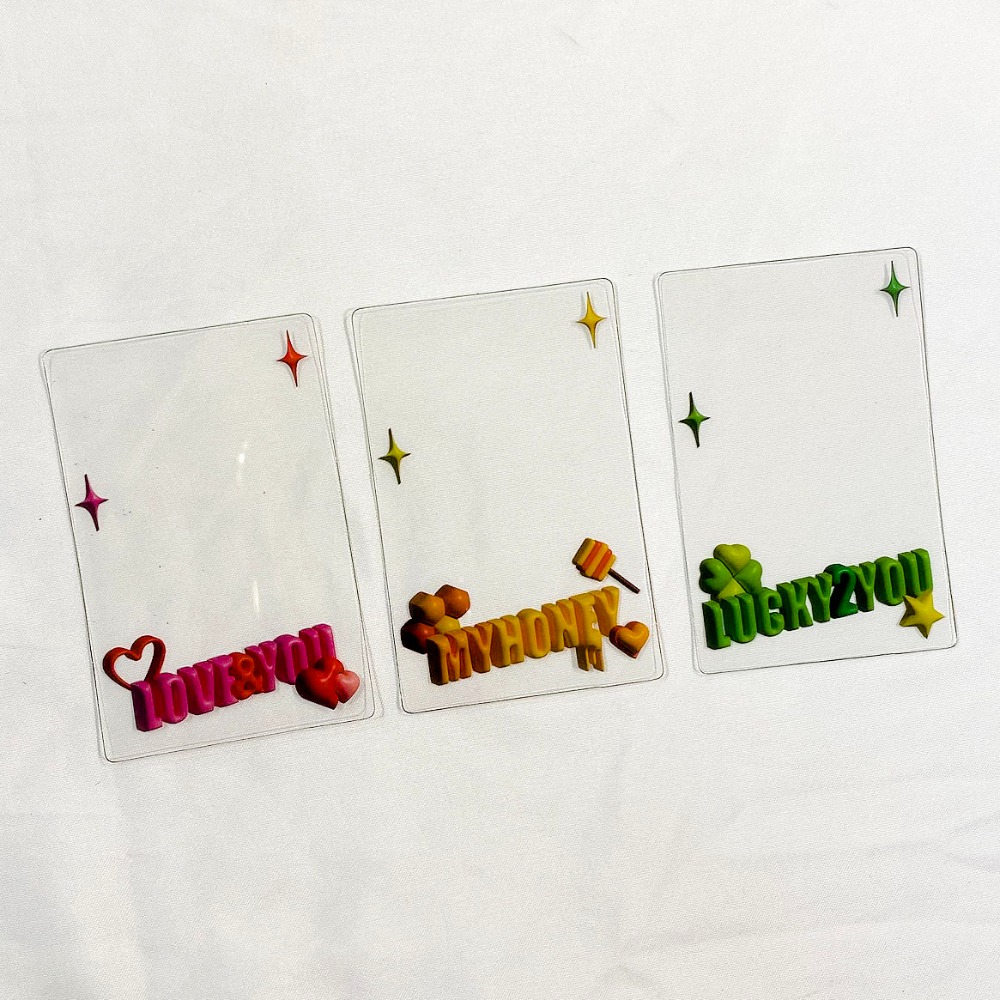 滴樂 3D 文字 ICON 裝飾 透卡 相框 (3款)-細節圖2