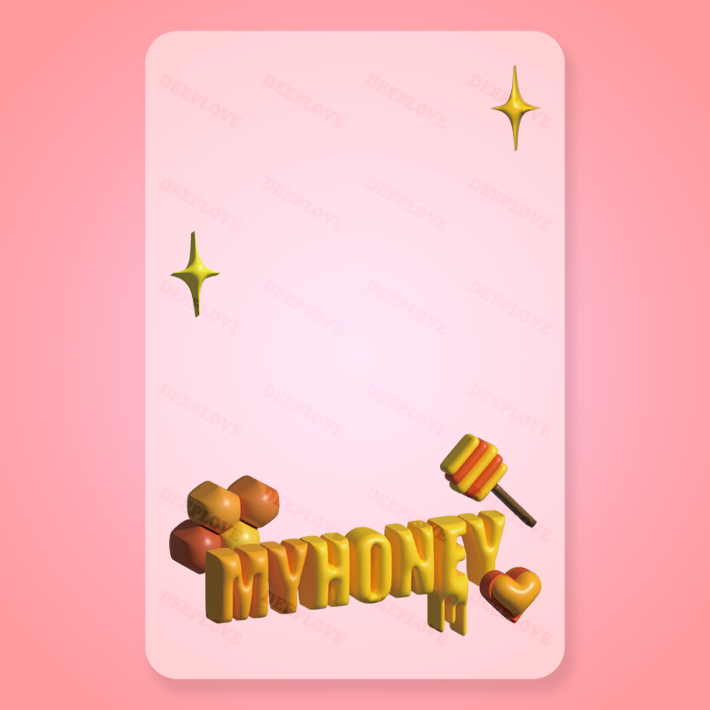 滴樂 3D 文字 ICON 裝飾 透卡 相框 (3款)-細節圖5