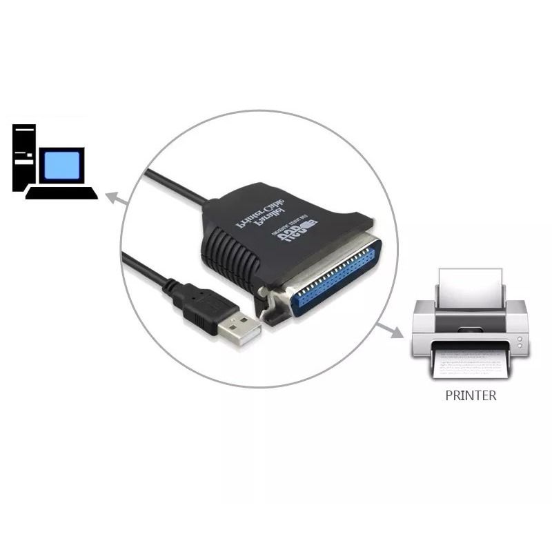 USB to LPT 轉換頭 Printer cable 印表機IEEE-1284/DB25母 25PIN 25/36針-細節圖6