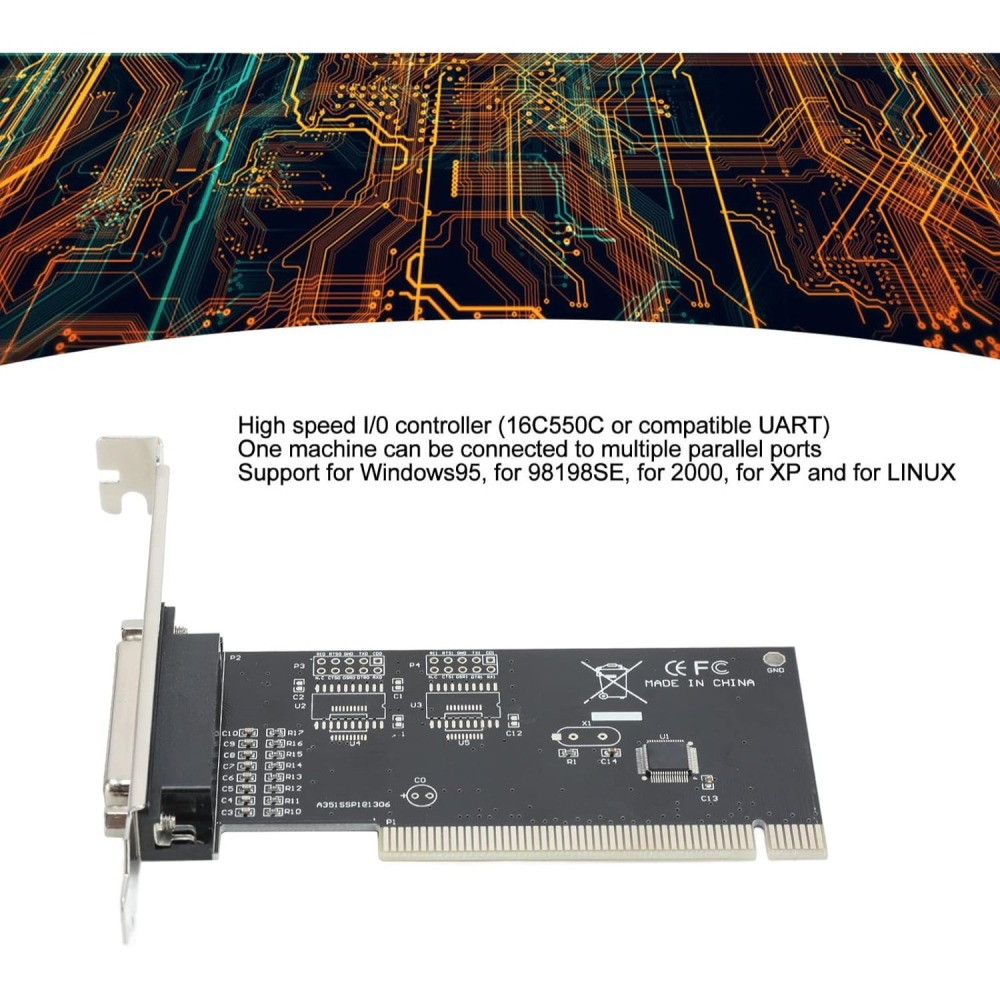 LPT Parallel 印表機 平行埠 列印埠 PCI 卡 擴充卡 CH351Q-細節圖3
