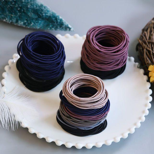 扎頭髮皮筋女小發圈兒童頭繩發繩女童寶寶橡皮筋不傷發彈性好髮飾-細節圖4