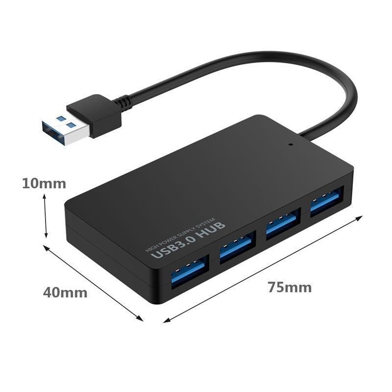 USB3.0 Hub 四口 HUB3.0 超薄4口3.0分線器2.0集線器 usb電腦擴展塢 hub擴展器 Hub 集線-細節圖2