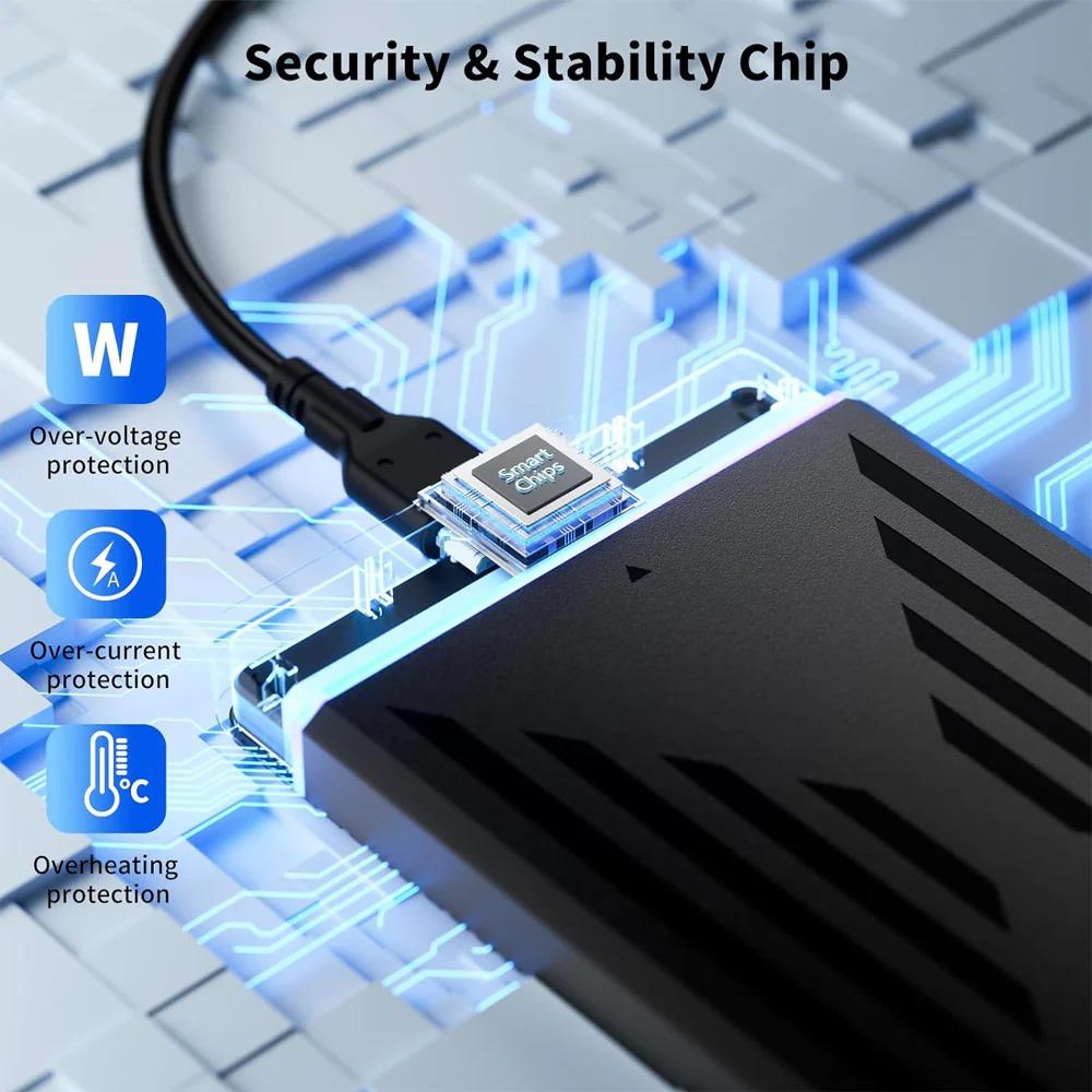 行動硬碟  USB3.0阿卡西斯Acasis 2.5吋 SATA外接盒 支援6TB內附傳輸線-細節圖5