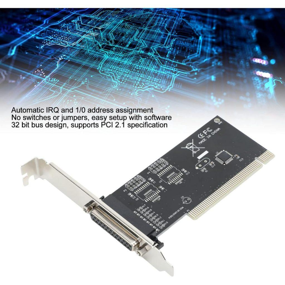 LPT Parallel 印表機 平行埠 列印埠 PCI 卡 擴充卡 CH351Q-細節圖2