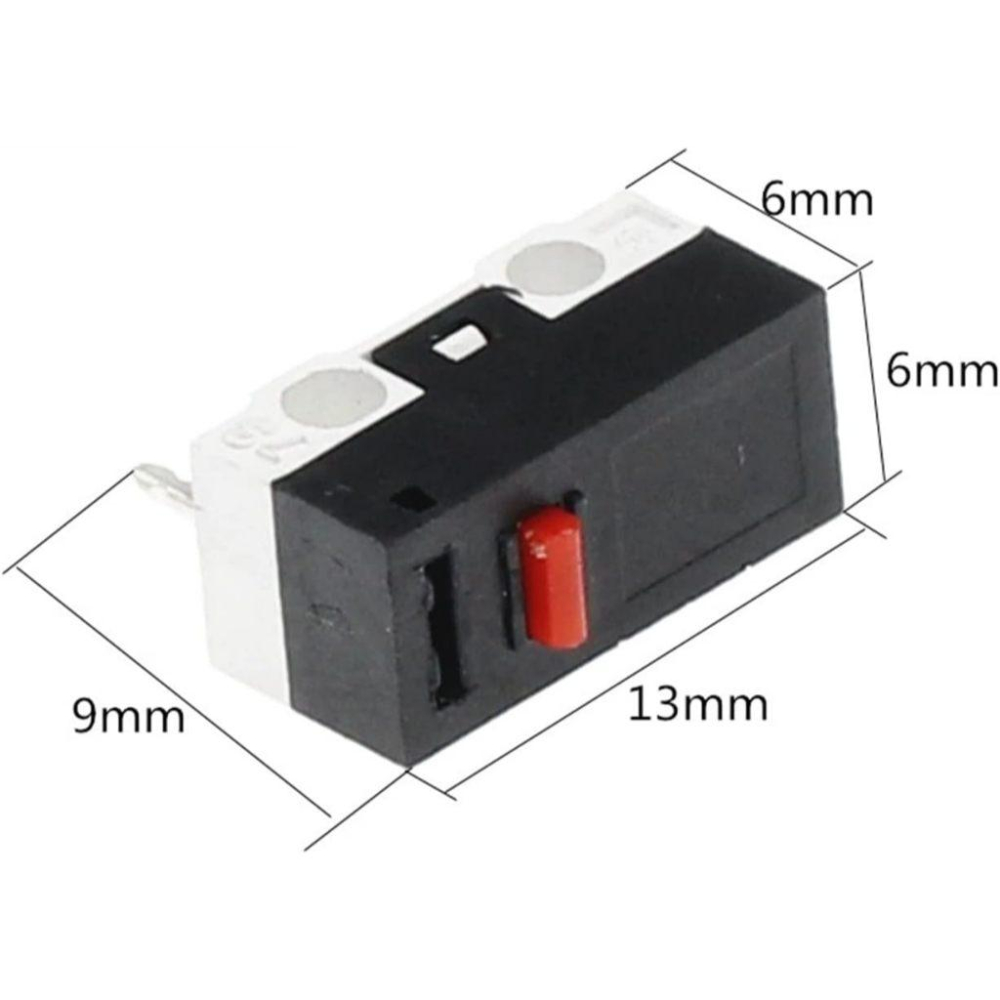 滑鼠按鍵 滑鼠開關 三腳 微動開關 按鍵開關 無柄 電腦配件1A/125V-細節圖5