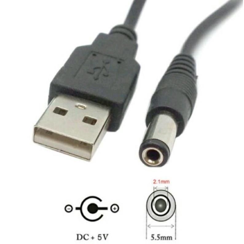 DC5.5*2.1mm線 USB轉5.5mm DC充電線 5.5*2.1mm DC電源線-細節圖2