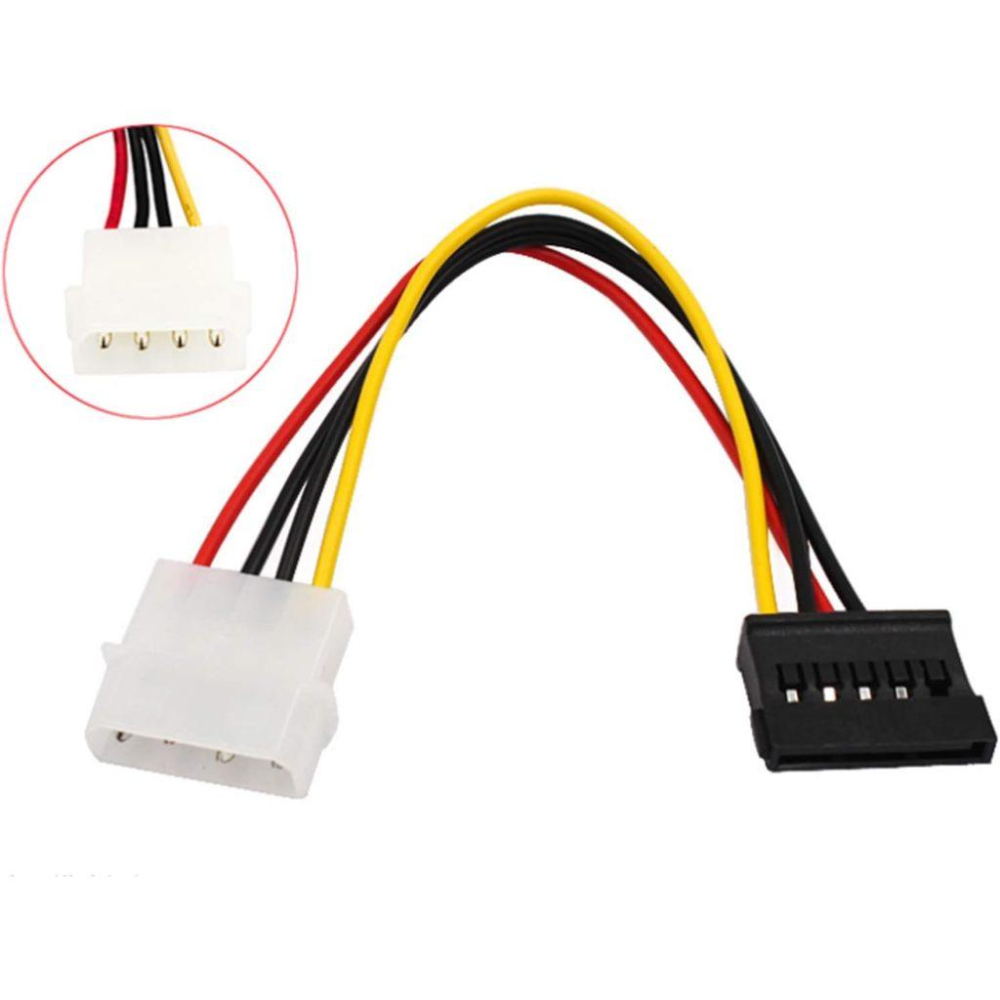 電源轉接頭 大4PIN 轉 SATA 電源線 電源轉接線 大4p 轉 SATA 一對一 IDE 轉 SATA-細節圖2