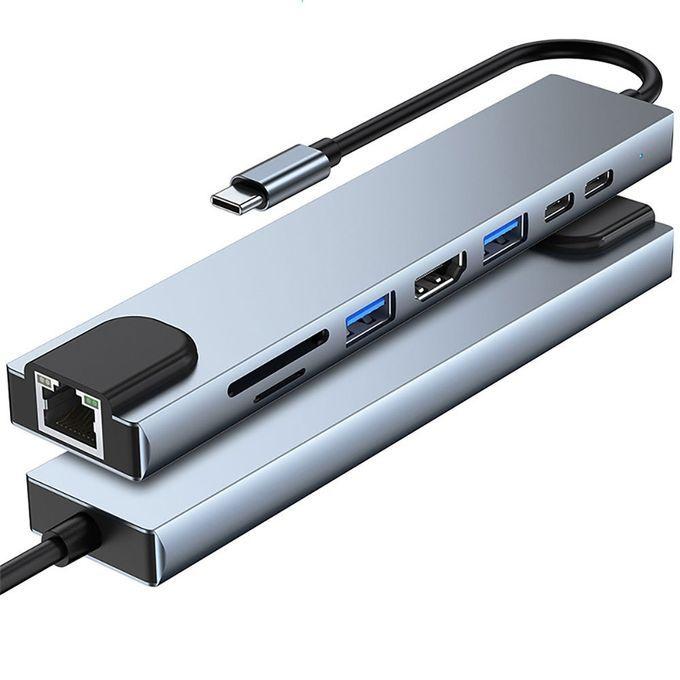 高畫質4K Type-C轉接器 網路 SD TF USBC 讀卡 MacBook TypeC 可接HDMI螢幕HUB-細節圖7