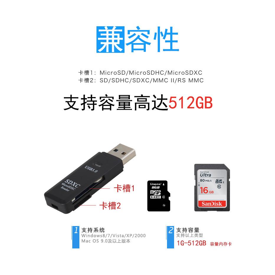 OTG Type-C Micor USB三合一 多功能讀卡器 D-188 多功能三合一讀卡機-細節圖8
