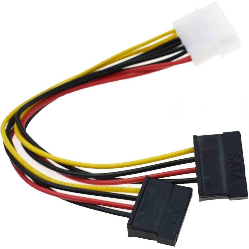 電源轉接頭 大4PIN 轉 雙SATA 電源線 電源轉接線 大4p 轉 雙SATA 一對二 IDE 轉 SATA-細節圖2
