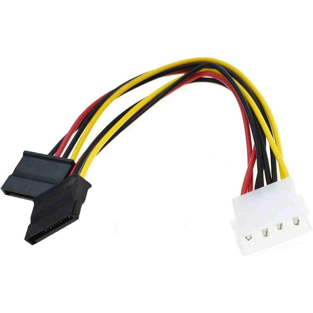 電源轉接頭 大4PIN 轉 雙SATA 電源線 電源轉接線 大4p 轉 雙SATA 一對二 IDE 轉 SATA-細節圖3