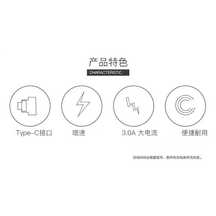 TYPE-C TO TYPE-C數據線C-TO-C數據線 Type-C 公對公 MacBook充電線 QC30 PD-細節圖3