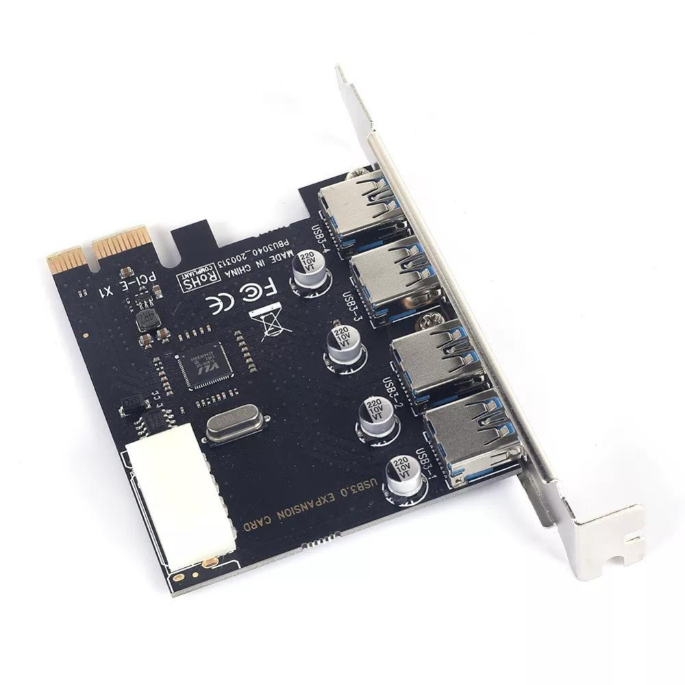 PCI-E 轉 USB3.0 4接頭 獨立供電 傳輸5GB 另有USB3.0 2孔高速 擴充卡-細節圖5