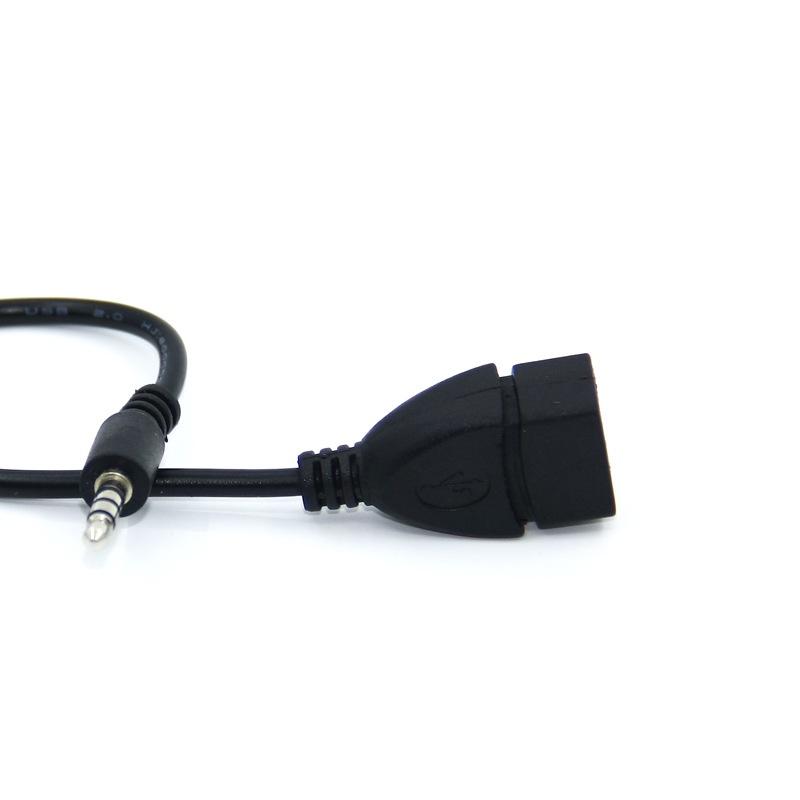 車用 車載 AUX USB轉3.5mm 音源線/轉接線 3.5轉usb 隨身碟轉接線 3.5公轉A母 aux音頻線-細節圖4