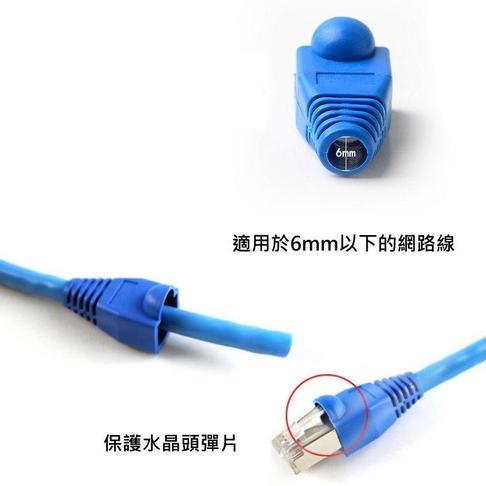 RJ45 水晶頭 超五類 Cat5 Cat6 網路 保護套 8P8C 網路接頭-細節圖3