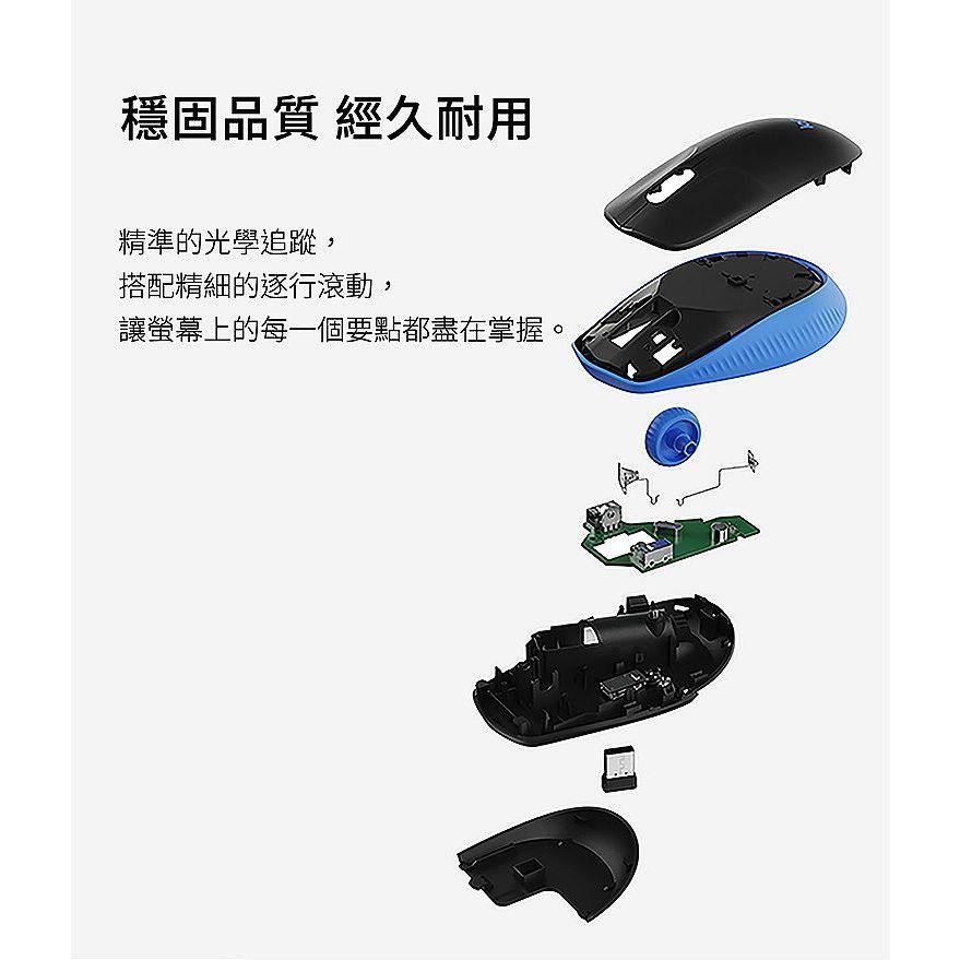 Logitech羅技 M190 1000dpi/精準光學追蹤技術/無線/滑鼠-細節圖4