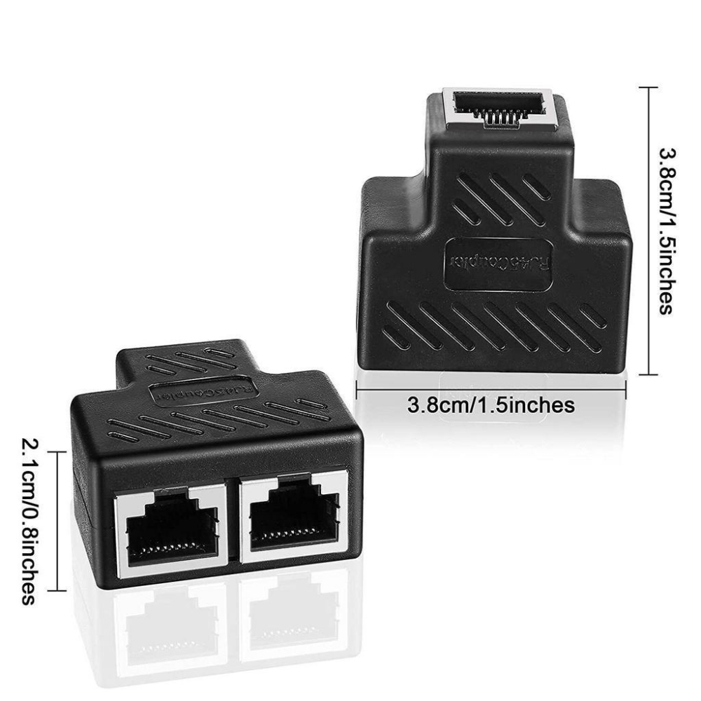 RJ45 網絡 三通頭 網路線連接器 網線 1分2 轉接頭 網絡三通頭 網路一轉二 一分二同時上網-細節圖7
