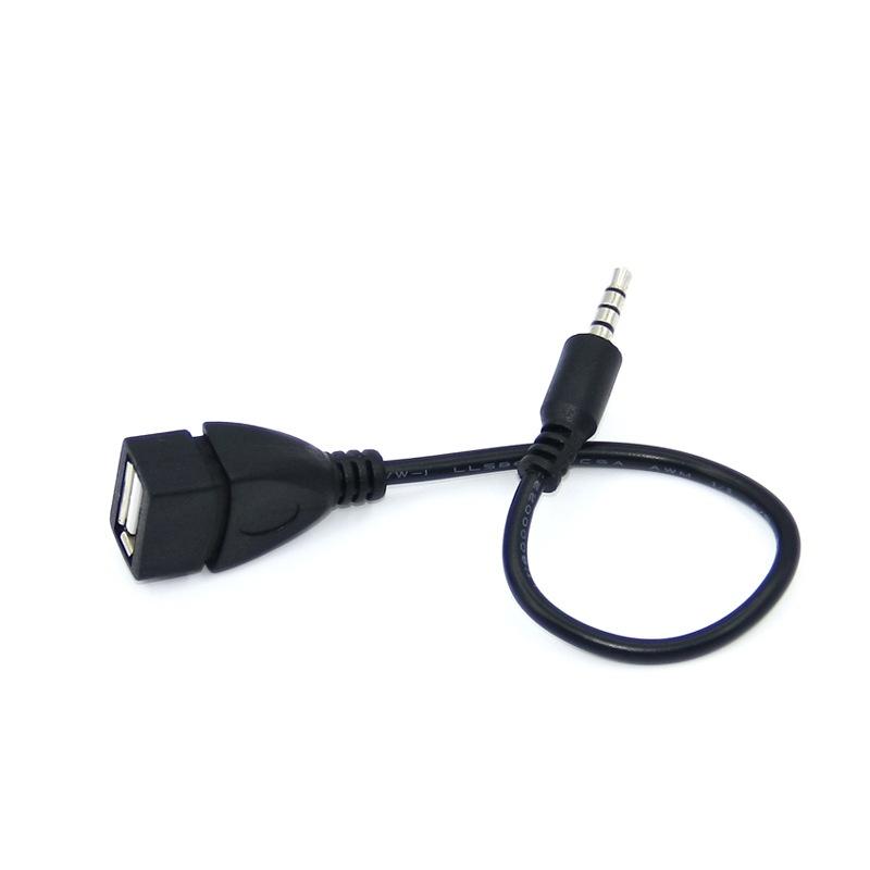 AUX USB轉3.5mm 音源線/轉接線 3.5轉usb 隨身碟轉接線 3.5公轉A母 aux音頻線-細節圖2