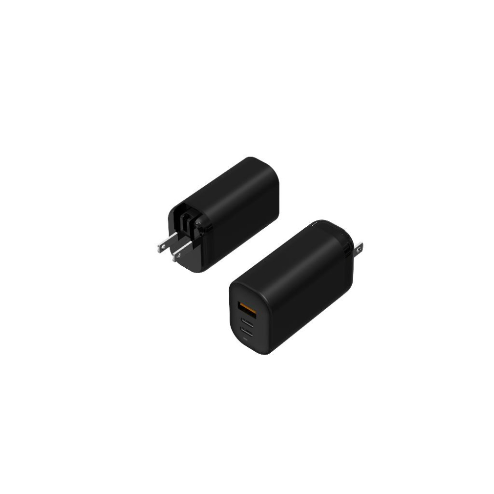 65W 氮化鎵GaN 三孔充電頭 豆腐頭 PD快充頭 QC 充電器 快充頭 PD快充 適用 iPhone15 14 13-細節圖3