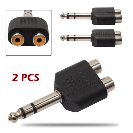3.5mm公轉RCA頭 AV音頻轉接頭 轉換頭 3.5耳機口轉雙蓮花母頭 電腦輸出蓮花 一轉二 轉換器-細節圖6