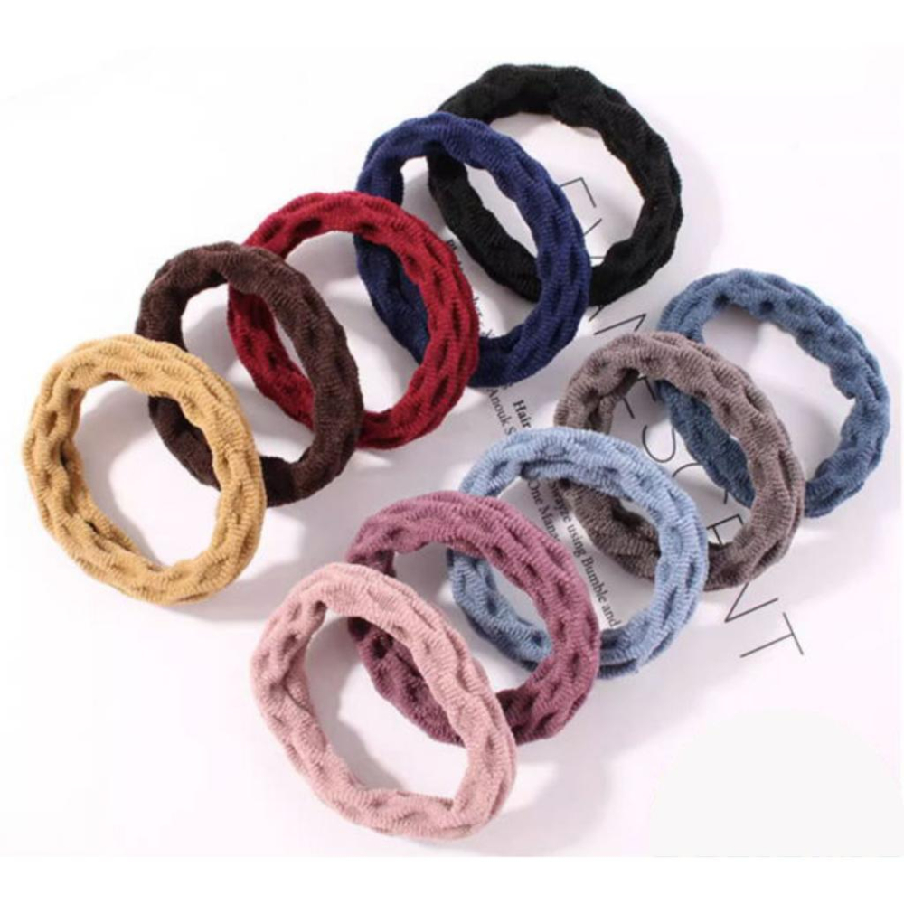 加厚無接縫髮圈 20入 現貨 髮圈 綁髮圈 綁髮繩 綁頭髮 髮圈 髮繩 加厚髮圈 加厚髮繩-細節圖4