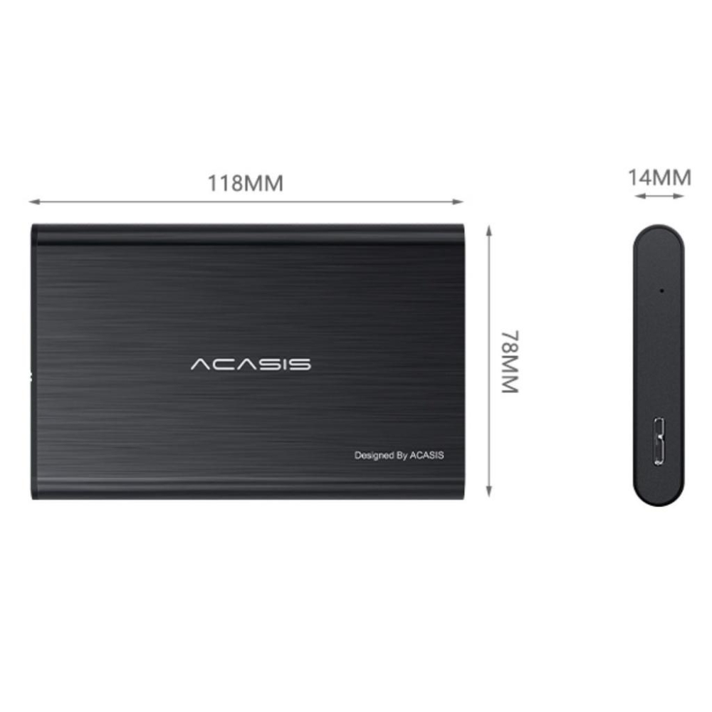 Acasis 阿卡西斯 鋁合金 2.5吋 外接盒 SATA 行動硬碟  USB3.0 內附傳輸線 支援6TB-細節圖9