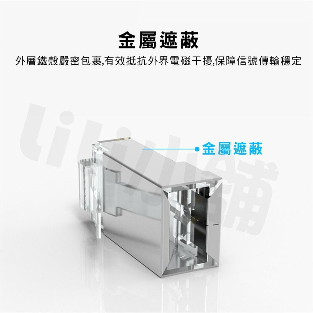 RJ45 水晶頭 網路水晶頭 CAT.5e CAT.6 網路頭 接頭 8P8C 水晶接頭 三叉水晶頭 電腦網路接頭-細節圖9