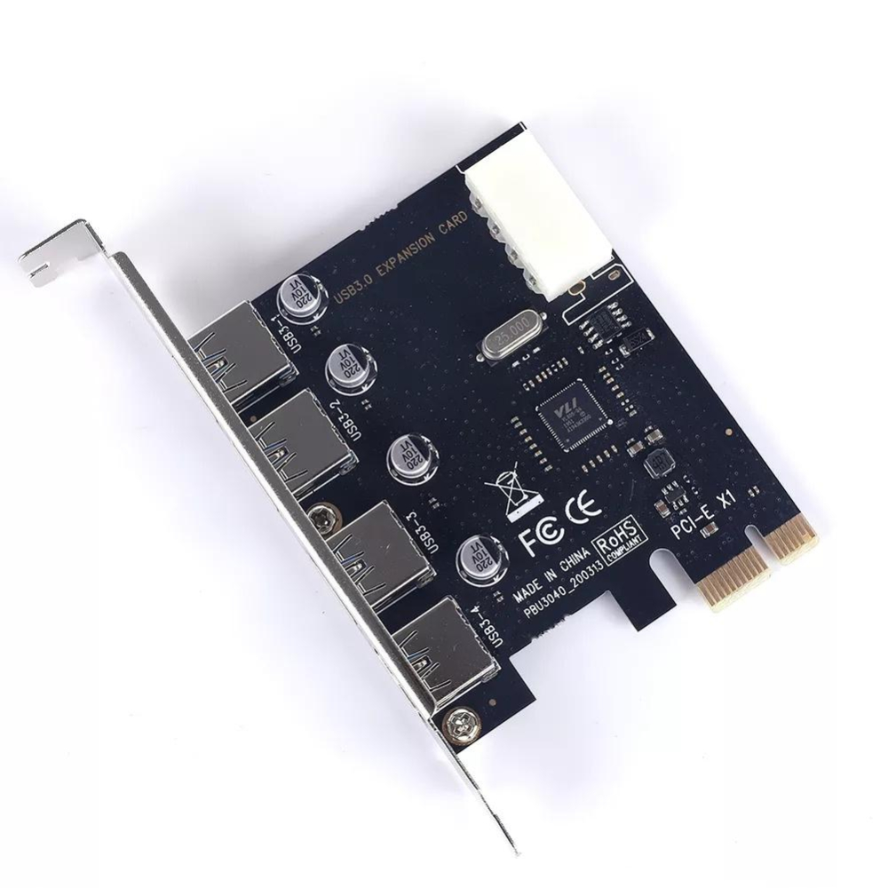 USB3.0擴充卡4 PORT PCI-E介面/ USB3.0轉PCI-E卡 傳輸5GB 另有USB3.0 2孔高速-細節圖5
