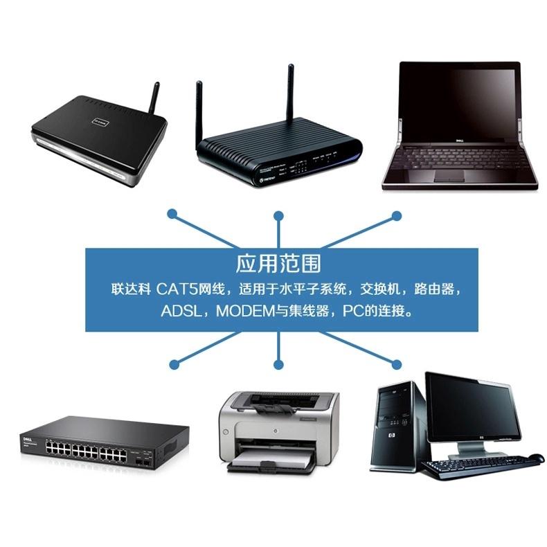 CAT5E網路線 RJ45 乙太網LAN網絡 路由器 連接PC數據線8m Cat5網路線-細節圖7