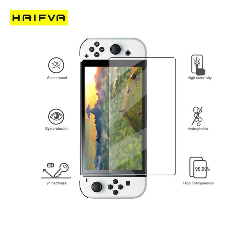 任天堂Switch OLED保護貼 Nintendo NS 玻璃貼 鋼化貼 任天堂 NX 玻璃 弧邊 9H 鋼化膜-細節圖2