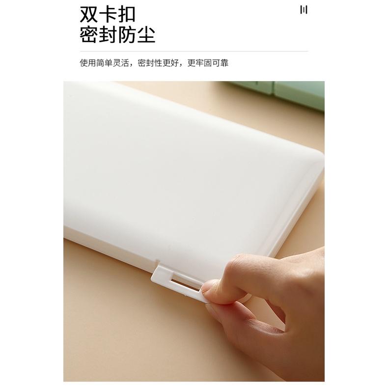 口罩 收納盒 收納夾 暫存盒 口罩盒 口罩夾 口罩攜帶盒 透明收納盒 口罩盒子 塑膠盒-細節圖4