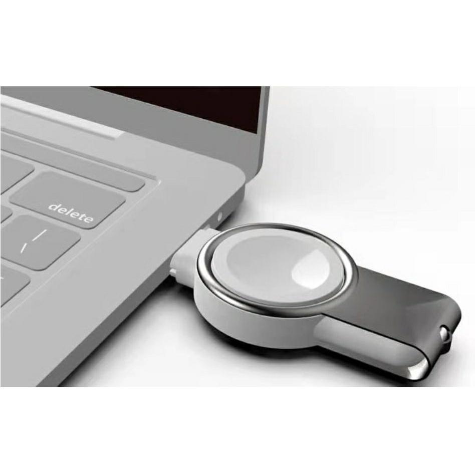 二合一手錶無線充電器Apple Watch 7 蘋果手錶磁吸吸附Type-C充電線 iWatch旅行USB充電器行動電源-細節圖8