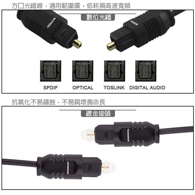 SPDIF 數位光纖音源線 音頻線 高速光纖數位 高保真 方口 音源線 TOSLink 光纖-細節圖5