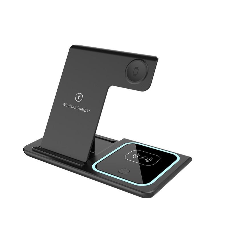 可折疊充電底座 快速無線充電器支架 15WQi 適用於 iPhone Apple Watch 3 合 1-細節圖5
