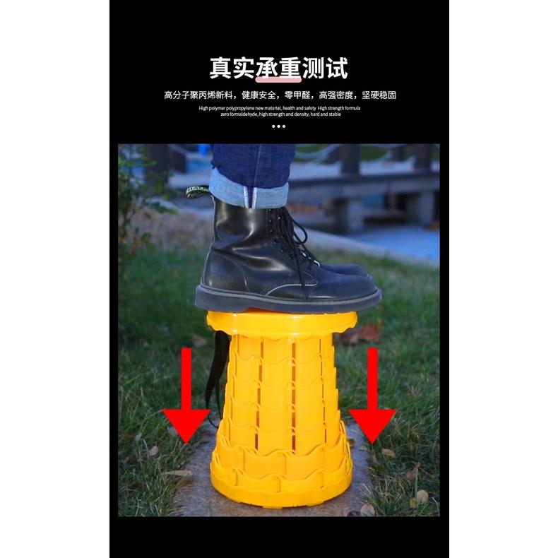螺旋伸縮椅凳 椅子 小椅子 椅凳 排隊椅 折疊露營椅 釣魚椅 伸縮椅 收納凳 摺疊凳子 自由調高 高承重-細節圖5