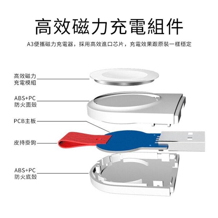 蘋果 Apple Watch 磁力充電器 無線磁力充電 USB充電 便攜式 座充-細節圖6