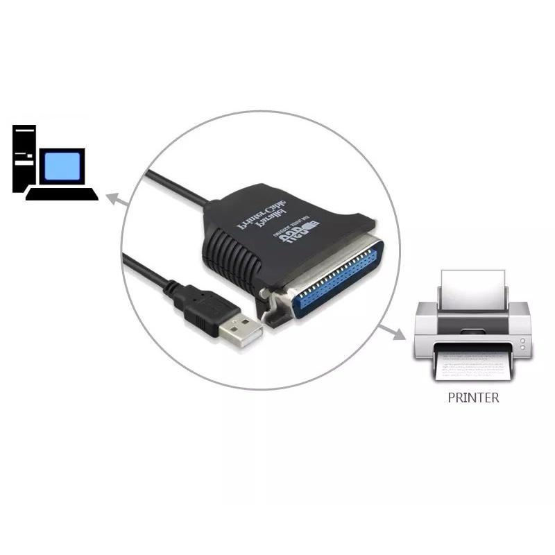 全新 USB to Printer 轉接線 印表機 /IEEE-1284 公頭-細節圖3