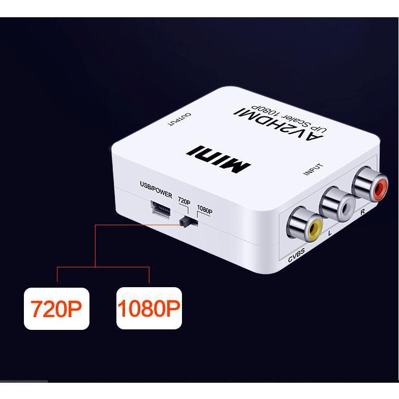 AV轉HDMI 轉換器 AV2HDMI AV端子轉HDMI RCA轉HDMI CVBS轉HDMI 轉接器 轉接盒-細節圖5