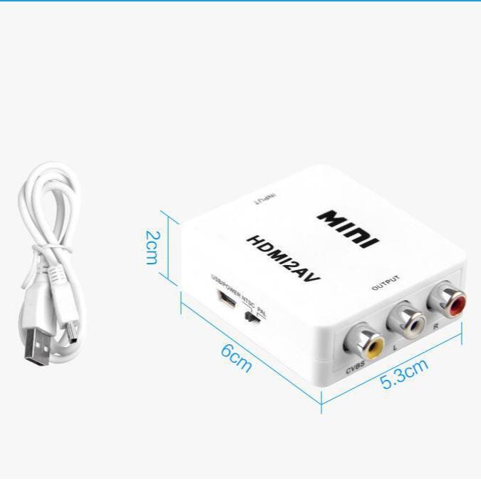 AV轉HDMI 轉換器 AV2HDMI AV端子轉HDMI RCA轉HDMI CVBS轉HDMI 轉接器 轉接盒-細節圖8