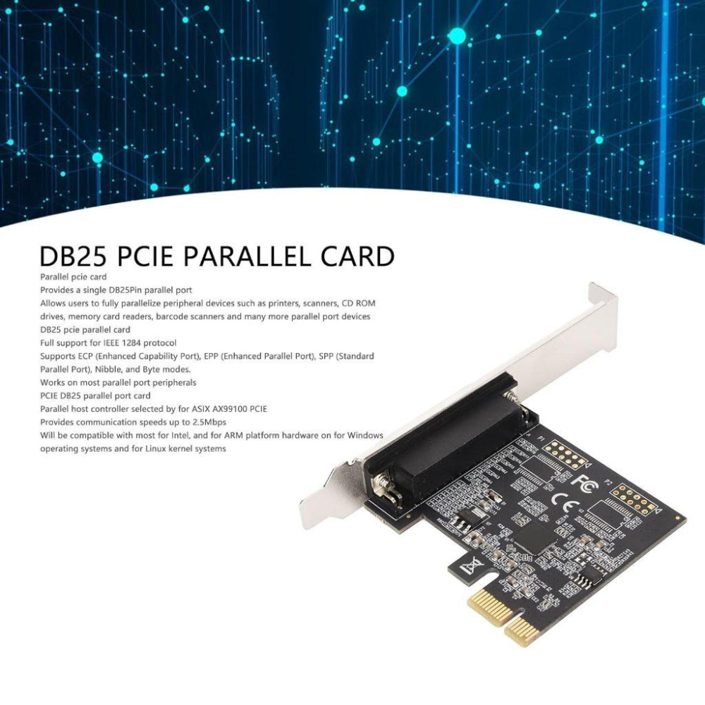 PCIe LPT卡 PCI-E轉LPT卡 PCI-E轉並口卡 PCI轉LPT 25針印表機介面卡-細節圖6