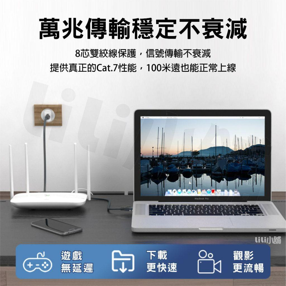 高速網路線 CAT.7 網路線 RJ45 CAT6網路線 cat7網路線 Fluke認證 分享器 網路 福祿克-細節圖2