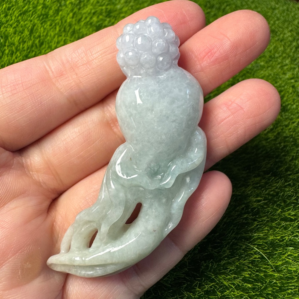 [買太多出清] 天然緬甸 A 貨翡翠  自在人蔘 悠閒人蔘 春彩色-細節圖2