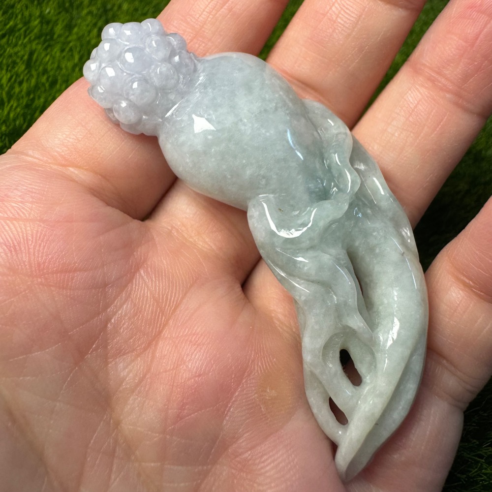 [買太多出清] 天然緬甸 A 貨翡翠  自在人蔘 悠閒人蔘 春彩色-細節圖3