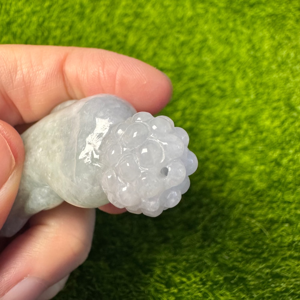 [買太多出清] 天然緬甸 A 貨翡翠  自在人蔘 悠閒人蔘 春彩色-細節圖4